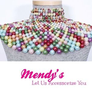 Pearl Chunky Necklace Set